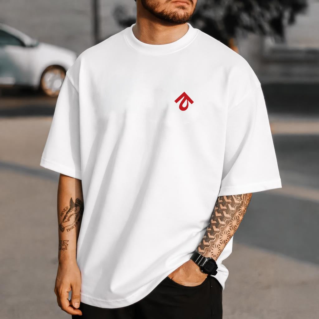 Crimson Sun Dragonfly Minimal Tee